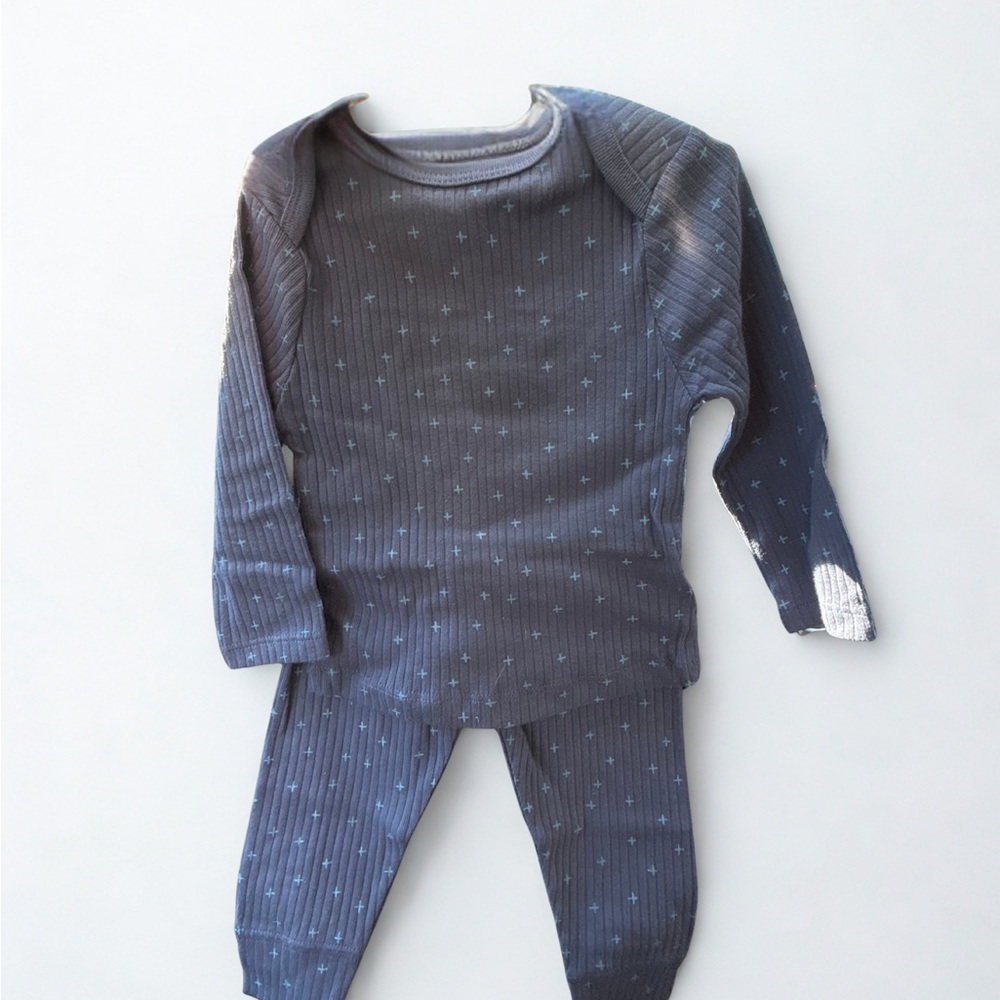 Blue Star Patterned Baby Outfit